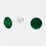 Aro Hecho con Cristal Swarovski® Verde 8 mm