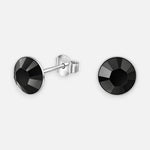 Aro Cristal Hecho con Swarovski® Negro 8 mm