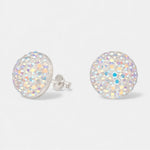Aro Media Esfera Hecho con Cristal Swarovski® Tornasol 12 mm