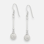 Aro Palito Esferas Strass 8 mm
