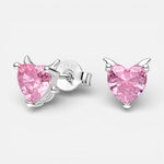 Aro Corazón Circón Rosa Francia