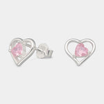 Aro Corazón Circón Rosa Francia
