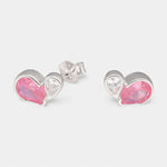 Aro Corazón Circón Rosa Francia