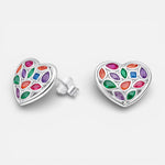 Aro Corazón Circones Multicolor