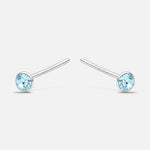Aro Piercing Cristal Celeste 2 mm