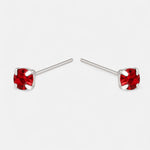 Piercing Circón Rubí 2 mm