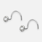 Piercing Nariz Flor Circón