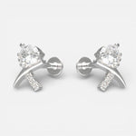 Piercing Flat Líneas Cruzadas Circón