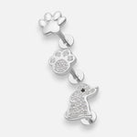 Set Piercing Flat Perrito Patitas Circones