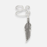 Aro Ear Cuff Pluma Valor Por Unidad