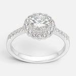 Anillo Solitario Moissanita y Circones