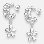 Semi Argolla Esferas Flor 12 mm