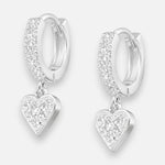 Argolla Huggie Corazón Circones 12 mm