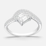Anillo Solitario Baguette Moissanita