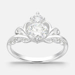 Anillo Corona Moissanita