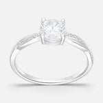 Anillo Solitario Moissanita