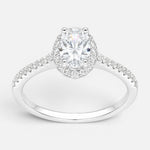 Anillo Solitario Moissanita y Circones