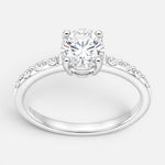 Anillo Solitario Moissanita y Circones