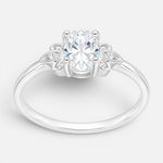 Anillo Espigas Moissanita y Circones