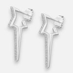 Semi Argolla Estrella Fugaz Circones 25x15 mm