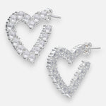 Semi Argolla Corazón Circones 26 mm