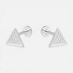 Piercing Flat Triángulo Circones 7x7 mm