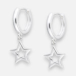 Argolla Huggie Estrella 12 mm