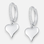 Argolla Huggie Corazón Circones 12 mm