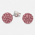Aro Cristales Rosado 8 mm