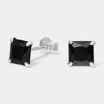 Aro Circón Ónix 6x6 mm