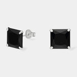 Aro Circón Ónix 10x10 mm