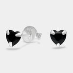 Aro Corazón Circón Ónix 4 mm