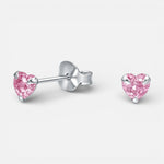 Aro Corazón Circón Rosa Francia 4 mm