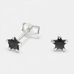 Aro Estrella Circón Ónix 4 mm