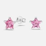 Aro Estrella Circón Rosa Francia 6 mm