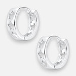 Argolla Huggie Estrellas 11 mm
