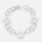 Pulsera Estrellas Círculos Entorchados