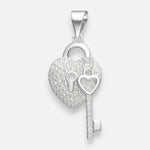 Colgante Llave Corazón Circones