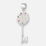 Colgante Llave Estrella 7 Chakras