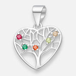 Colgante Corazón Árbol de la Vida Circones Multicolor