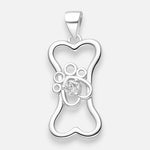 Colgante Huesito Patita Circón