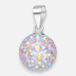 Colgante Hecho con Cristal Swarovski® Tornasol 10 mm