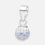 Colgante Esfera Hecho con Cristal Swarovski® Tornasol 6 mm