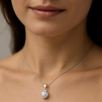 Colgante Esfera Hecho con Cristal Swarovski® Tornasol 6 mm