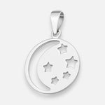 Colgante Media Luna Estrellas