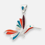 Colgante Colibrí Piedras Naturales Multicolor