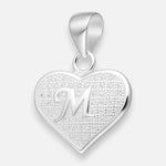 Colgante Letra M Corazón Circones