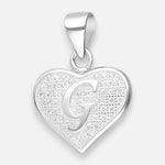 Colgante Letra G Corazón Circones