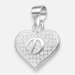 Colgante Letra D Corazón Circones