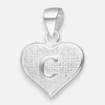 Colgante Letra C Corazón Circones